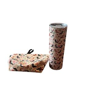 Dachshund Tumbler and Pouch Set
